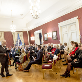 professor Nils Christian Stenseth holder foredrag på Agder Vitenskapsakademi's årsfest 25. oktober 2019